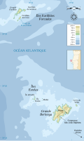 Carte topographique de l'archipel.