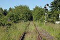 Einfahr-Vorsignal des Bahnhofs Ludwigsburg an der ehemaligen Bahnstrecke Ludwigsburg–Möglingen (heute Anschlussgleis)