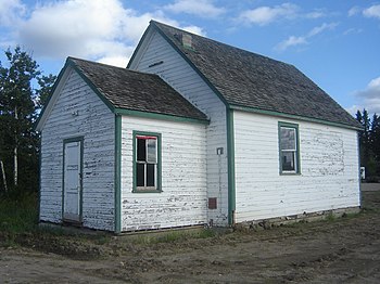 English: Battle Hills One Room School House at...