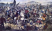Battaglia della Piana dei Merli, di Adam Stefanović, olio su tela, 1870