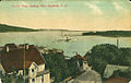 La péninsule de Beinn Bhreagh vue par la baie de Baddeck (carte postale de 1906)