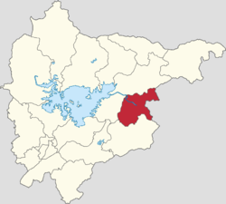 Location within Miyun District