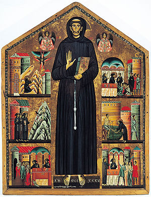Saint Francis of Assisi and scenes of his life...