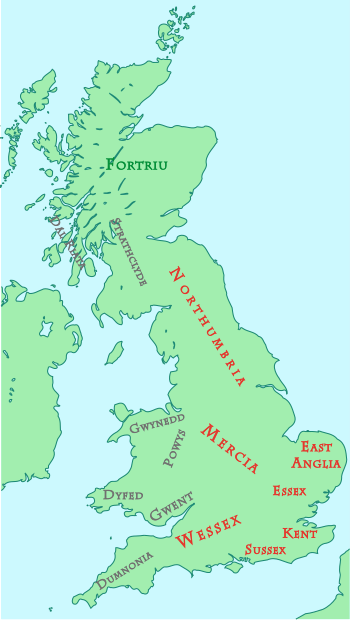 The main Anglo-Saxon kingdoms' names are written in red British kingdoms c 800.svg