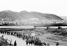 near Martorell; Nationalist troops approach destroyed Llobregat bridge C.34-Guerra-Civil-Enero.1939-Martorell.jpg