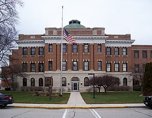Das Calumet County Courthouse in Chilton, gelistet im NRHP[1]