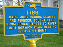Captain John Harris, Norwich, NY