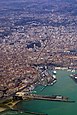 Catania belvárosának légifotója