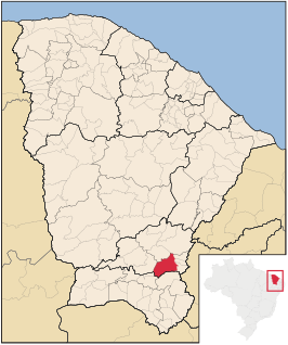 Kaart van Lavras da Mangabeira
