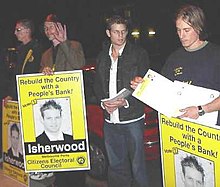 CEC members campaigning for Aaron Isherwood (center) Cec2.jpg