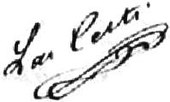 signature de Lionel de Cesti