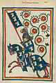 Vermuteter Ahnherr: Hartmann von Aue (idealisierte Miniatur im Codex Manesse um 1300)