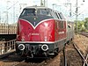 DB AG historic diesel locomotive V200 002 at Stuttgart main station