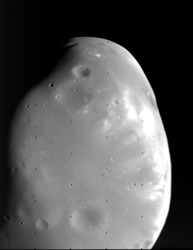 Ο Δείμος φωτογραφημένος από τη διαστημοσυσκευή Βίκινγκ 2.