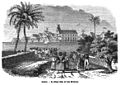 Die Gartenlaube (1854) b 088.jpg Honolulu. – Die Königin Kinau mit ihren Ehrendamen