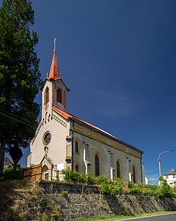 Průčelí kostela (2016)