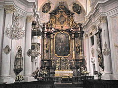 Interior de la iglesia de la Santísima Trinidad en Múnich