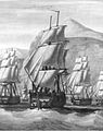 The East Indiaman Windham sets sail from Cape Town