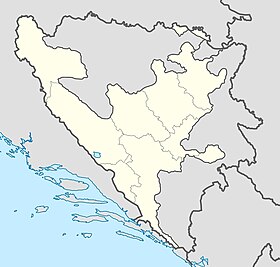 Voir sur la carte administrative de fédération de Bosnie-et-Herzégovine