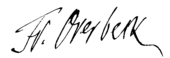 signature de Franz Overbeck