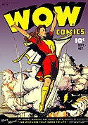 Wow Comics 38 (September-October 1945 Fawcett Comics) Art by Jack Binder.