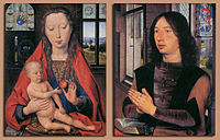ハンス・メムリンク『マールテン・ファン・ニューウェンホーフェの二連祭壇画』 (1487年)