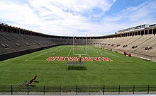 Harvard Stadium, home of Harvard Crimson and the Boston Cannons Harvard stadium 2009h.JPG