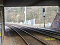 Ks-Hauptsignal mit Vorsignalfunktion (Mehrabschnittsignal) als Ausfahrsignal des Bahnhofs Heidelberg Hbf zeigt den Signalbegriff Ks 1 (Fahrt / Fahrt erwarten). Das nächste Hauptsignal steht in ca. 1400 m Entfernung im Königstuhltunnel.