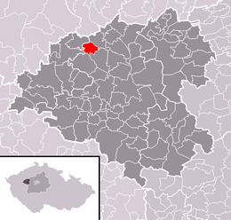 Hořesedly – Mappa