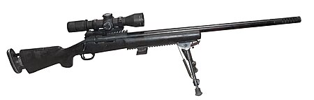 רמינגטון M-24, רובה צלפים בריחי לצליפת שדה. קליבר: 7.62 מ"מ. טווח מרבי: 800–915 מטר. דיוק: 0.5 דקת קשת.