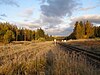 Dzelzceļa līnija Ieriķi—Abrene posmā Ieriķi—Melturi. Līniju sazarošanās vieta — pa labi līnija Rīga—Valka (Lugaži)