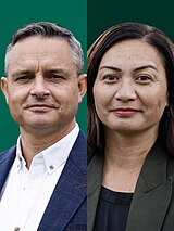 James Shaw and Marama Davidson 2023 (green background).jpg