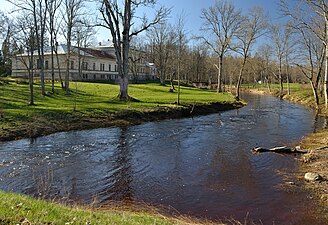 Ån Käru jõgi vid Käru herrgård.
