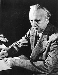 Jaspers argued that the Axial Age gave birth to philosophy as a discipline Karl Jaspers 1946.jpg