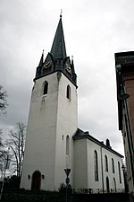 Evangelische Kirche, Turmseite