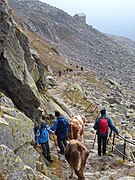 Blick vom Pass zur Neugers­dorfer Hütte