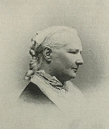Portrait of Lydia Shattuck, in profile