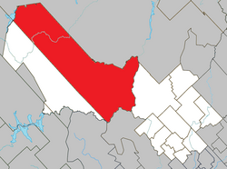 Location within Mékinac Regional County Municipality