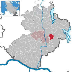 Poziția Lehmrade pe harta districtului Herzogtum Lauenburg