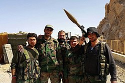 Syrian Army soldiers after the battle. Liberation of Palmyra by RSII coalition (4).jpg