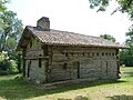 Maison à empilage de poutres de Jouandis.