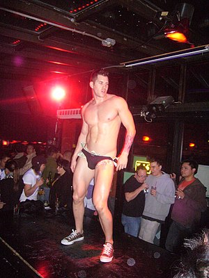 Male stripper San Francisco January 2009