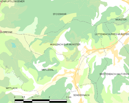 Muhlbach-sur-Munster – Mappa