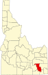 Map of Idaho highlighting Bannock County.svg