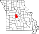 A state map highlighting Morgan County in the middle part of the state.