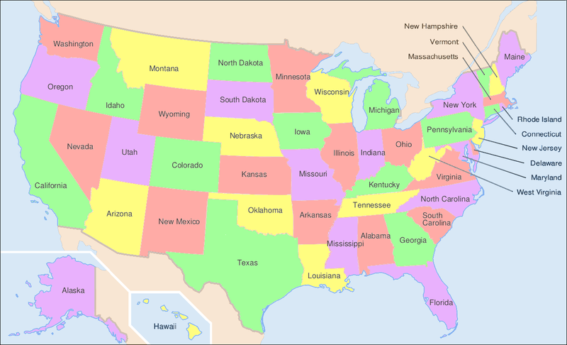 File:Map of USA showing state names.png