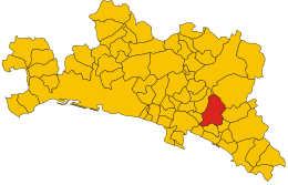 ジェノヴァ県におけるコムーネの領域