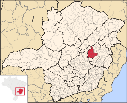 Guanhães – Mappa