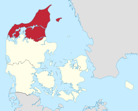 Localisation d'Albourg au Danemark
