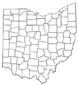 Location of Warrensville Heights in Ohio